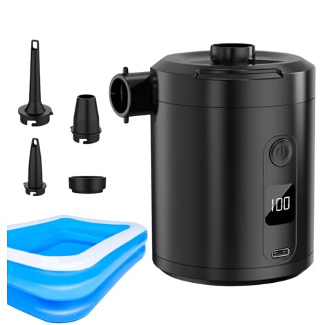 Portable Air Pump, Compact Inflator, Electric Deflator, 5200mAh Battery, 31.5x31.5x43.7 inches, 4000Pa Pressure, Great for Pool Toys, Beach Gear, Travel Use, Home Storage, Garage