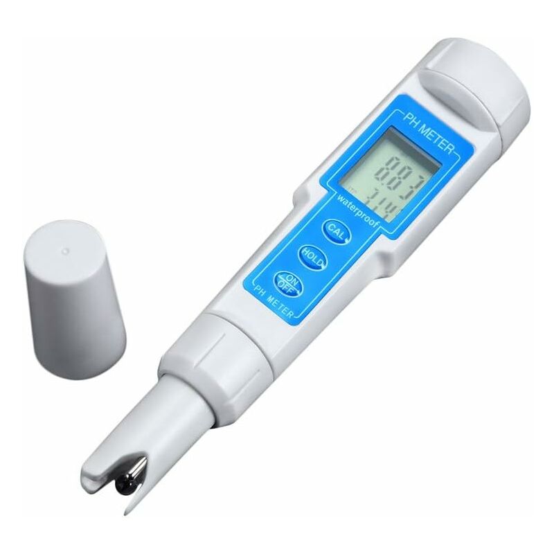 Portable and waterproof digital pH tester for aquarium, swimming pool, wine, urine, laboratory