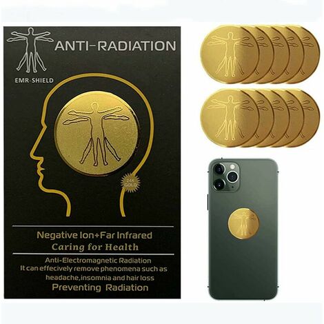 Portable Anti Wave Patch, 10 Pack Electromagnetic Wave Neutralizer EMF Protection Device - EMF Electromagnetic Protection, Anti Radiation and Electromagnetic Waves