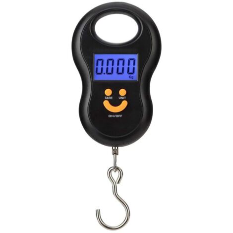 Portable Bagages Scale/Hanging Valise Scale 110lb / 50kg Bagages Pesant Échelle Écran LCD Rétro-Éclairé avec Pêche Crochet Suspendu pour Voyage À La Maison en Plein Air