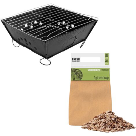 Portable BBQ with Applewood Wood Chips