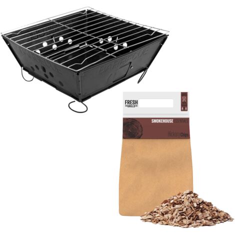 Portable BBQ with Hickory Wood Chips