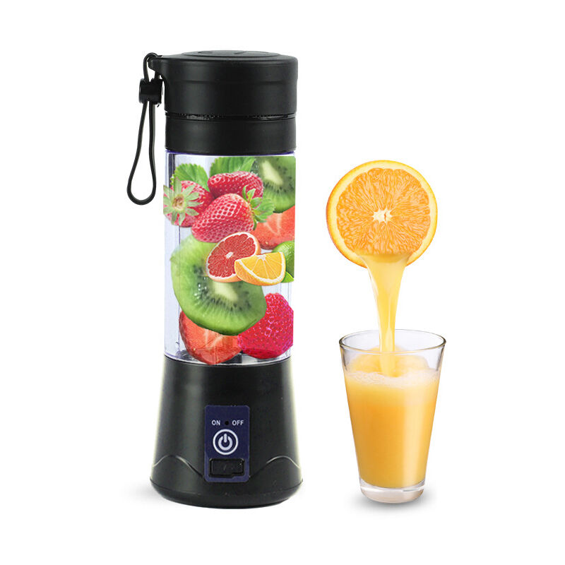 Portable Blender, Personal Mini Smoothie Blender, Juicer Blenders for Kitchen with usb Rechargeable and 6 Strong Cutting Power Blades, Cordless 380ml