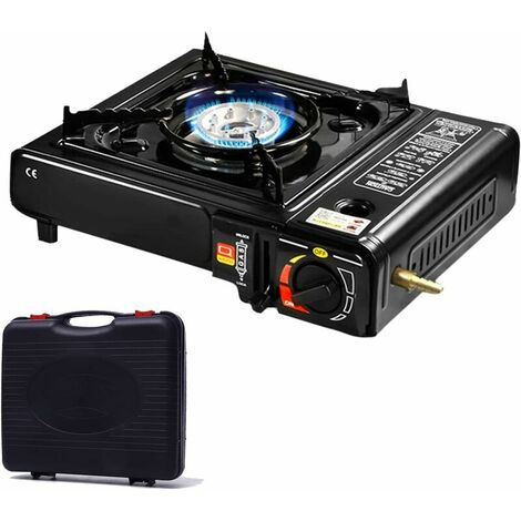 Propane 37mbar Screw-on) Portable Gas Stove 2 Burner Indoor