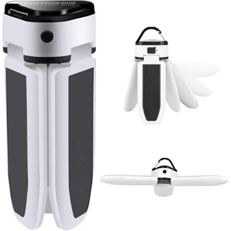 Portable Camping Lantern, USB Rechargeable LED Solar Light, Powerful Outdoor Lighting, Emergency Lamp, Portable Travel Gear for Hiking, Fishing, Camping