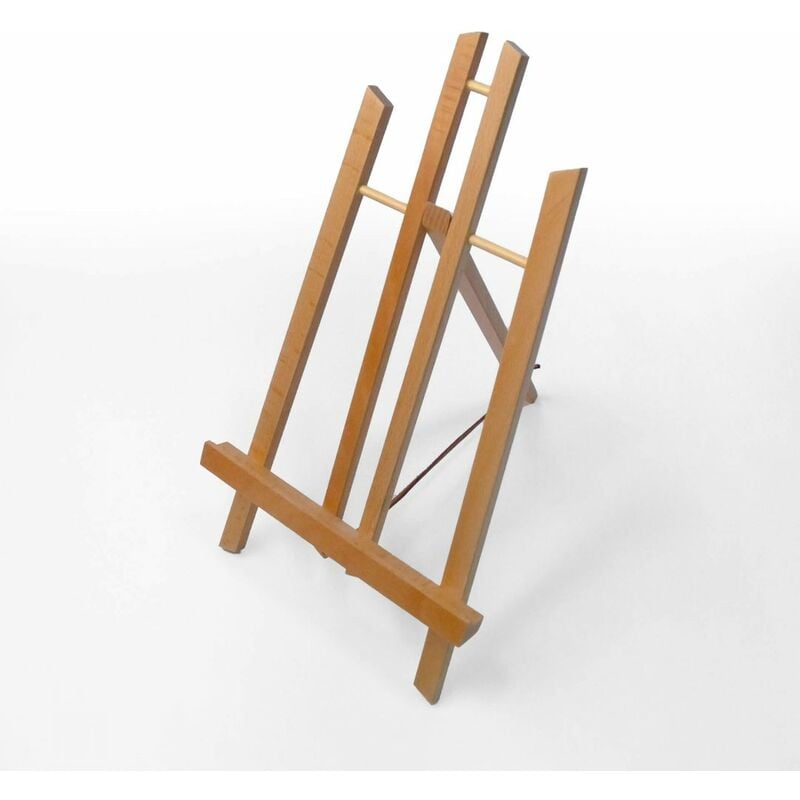 Portable chevalet de table en bois de bouleau table chevalet pliable pour la peinture sur toile - brun