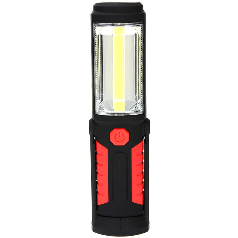 Portable COB LED Work Light Magnet Garage Flashlight Stand Hanging Flash Light Folding Torch Lamp with Hook for Car Repair Sport Outdoor Camping