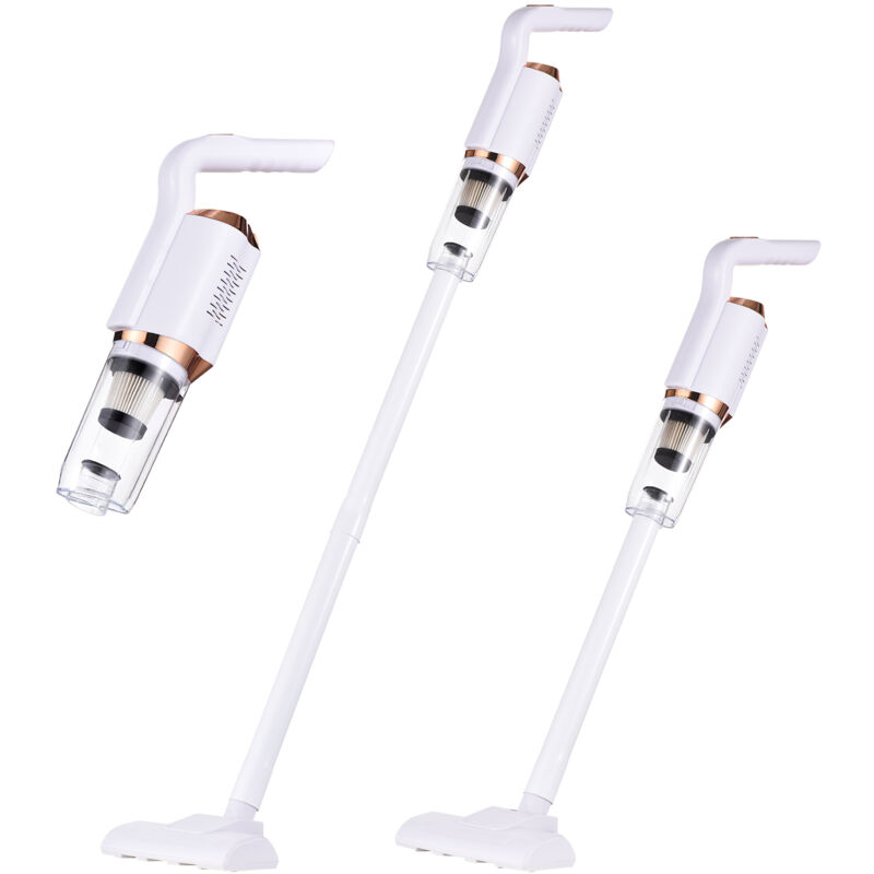 Decdeal - Portable Cordless Vacuum Cleaner 120W Handheld Stick Vacuum Cleaner for Hard Floor Carpet Pet Hair Car 8500Pa Powerful Suction 600ml Dust