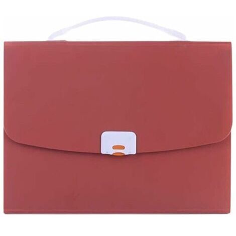 Portable de Poche A4 Document d'affaires Sac d'organes Dossier de Stockage Organisateur étudiant Test Porte-Papier Pack Rouge