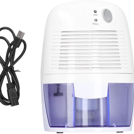 Portable Dehumidifier Low Energy Consumption Ultra Quiet Capacity 500ml White