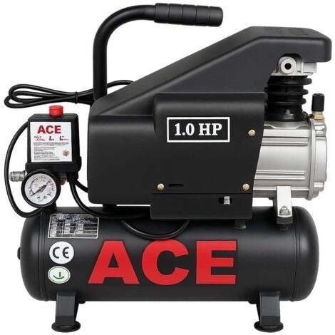 Portable Electric Air Compressor 8L 124LPM 8 BAR / 115PSI (3/4HP 0.44KW Lightweight Garage Workshop)