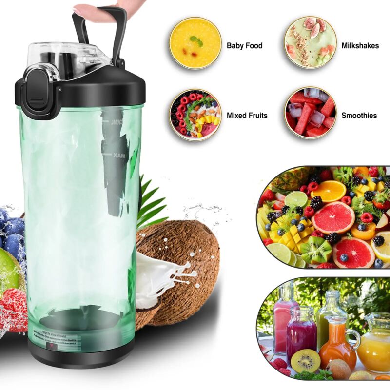Day Plus - Portable Electric Juicer Cup Fruit Blender Maker Bottle Mixer usb Rechargeable