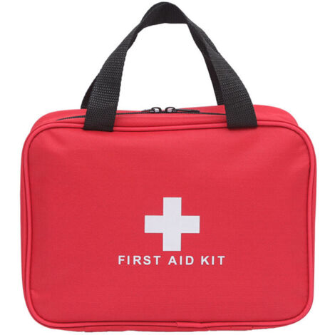 Portable Empty First Aid Kit Bag, for Camping, Picnics, Travel, Home and First Aid (Does Not Include First Aid Supplies)