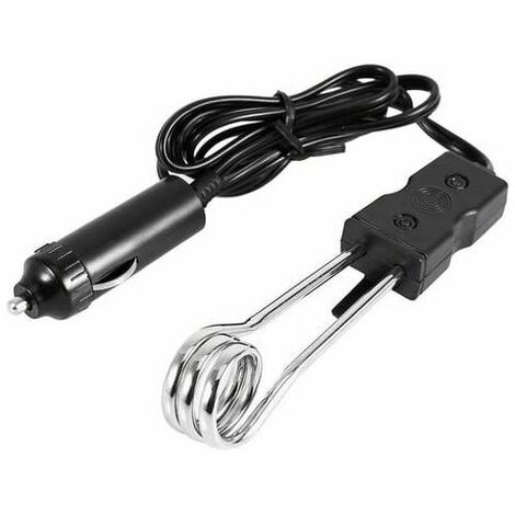 Portable Energy Saving Electric Water Heater Instant Submersible Heater Travel Camping Picnic Car Boiled Water Tool for 12V/24V (12V)