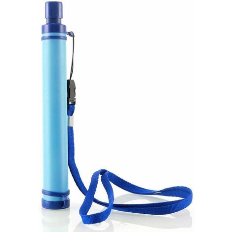 Portable extérieur purificateur d'eau 1000L purificateur d'eau personnel survie filtre paille Camping randonnée