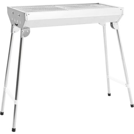 Portable Folding Camping BBQ Grill Stainless Steel