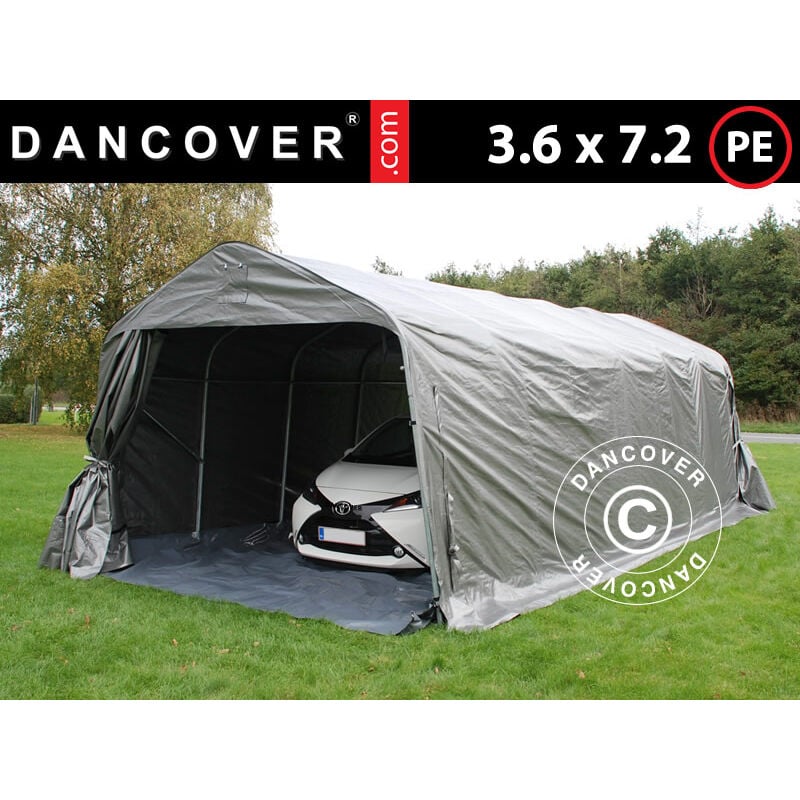 Dancover - Portable garage Garage tent pro 3.6x7.2x2.68 m pe with ground