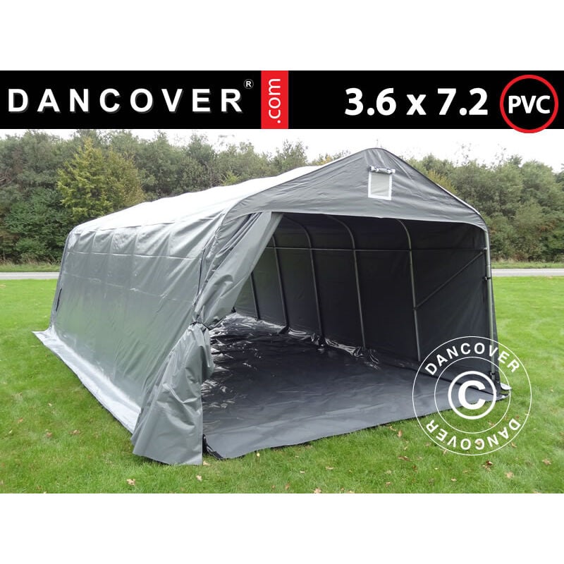 Dancover - Portable garage Garage tent pro 3.6x7.2x2.68 m pvc with ground