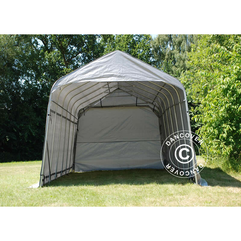 Dancover - Portable Garage Garage tent pro 3.77x7.3x3.18 m pe, Grey - Grey