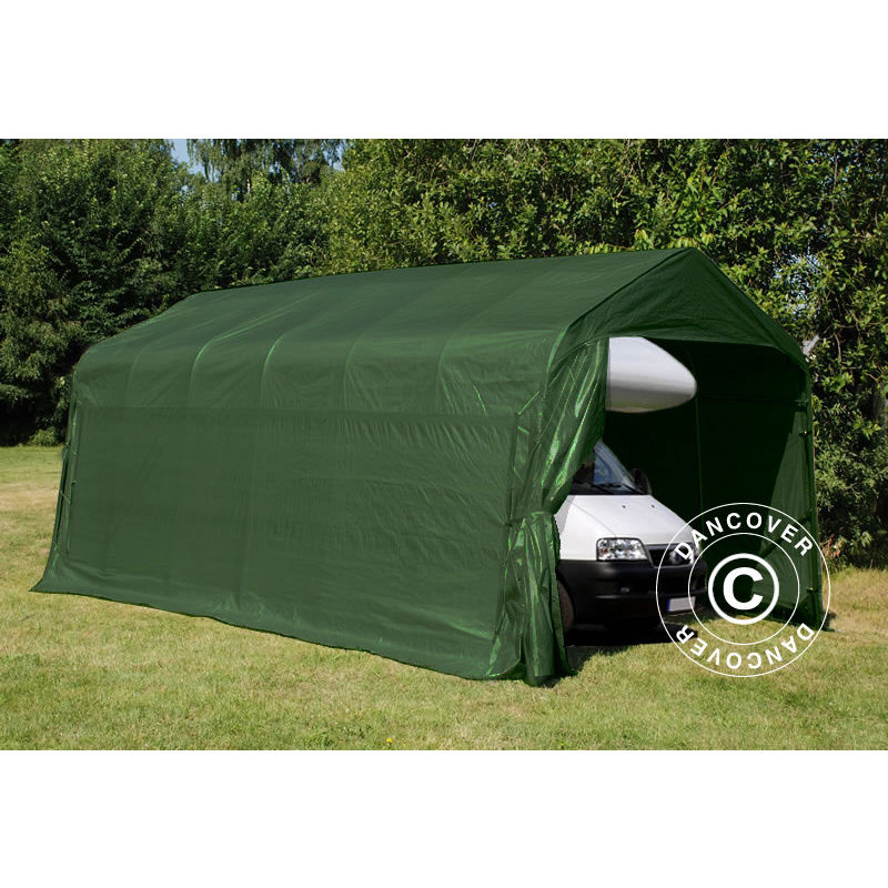 Dancover - Portable Garage Garage tent pro 3.77x7.3x3.18 m, pvc, Green - Green