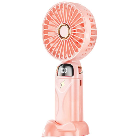 Portable Handheld Fan USB Charging Foldable 5 Level Speed Mini Fan for Travel Camping