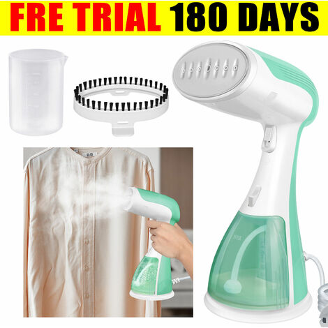 Portable Handheld Garment Clothes Steamer Travel Wrinkle Remove Large Water Tank