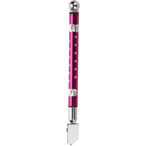 Portable Handheld Wheel Type Glass Cutter with NOn slip Handle for 315mm Glass Cutting(Purple)