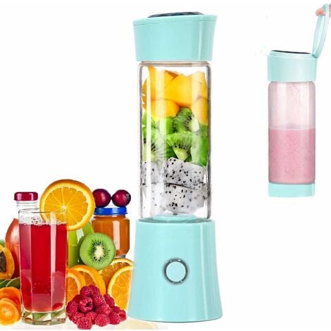 Homgeek 400W 25000RPM Personal Mini Blender Smoothie Maker for Juice Shakes  and Smoothie Portable Small Countertop Mixer with 2*600ml Travel Sport  Bottle 