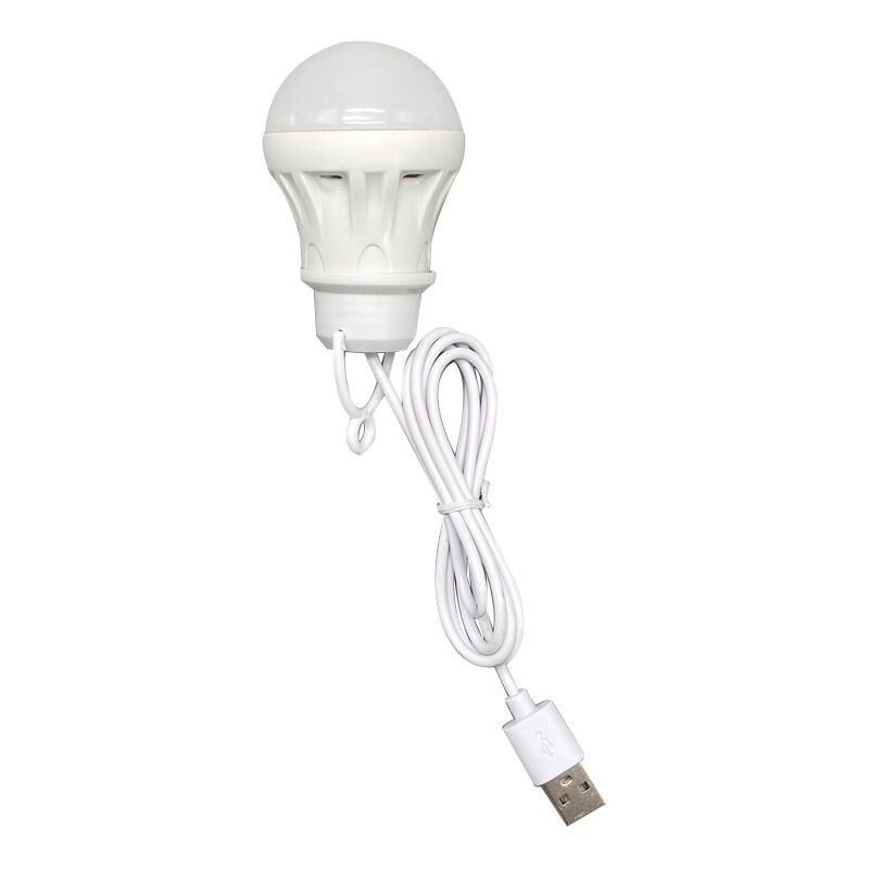 Portable lanterne Camping lumière USB ampoule batterie externe équipement de Camping 5V LED 3W USB pour tente lanterne Camping randonnée lumière 1PC