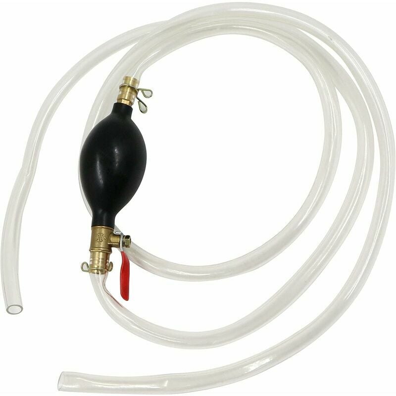 Peny - Portable Manual Fuel Transfer Pump - Manual Fuel Transfer Pump Portable Car Water/Gasoline Pump Siphon Suction Hose with Fuel Transfer Pump