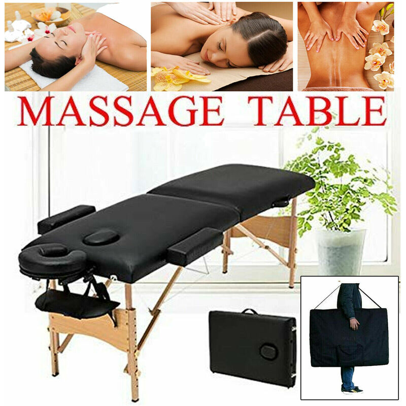 Briefness - Portable Massage Table Bed Couch Tattoo Beauty Therapy Salon Chair Adjustable