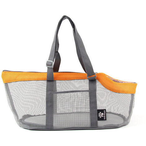 Portable Mesh Pet Bag Respirant Outdoor Pet Carriers Sac à main Sac de chat pliable de grande capacité