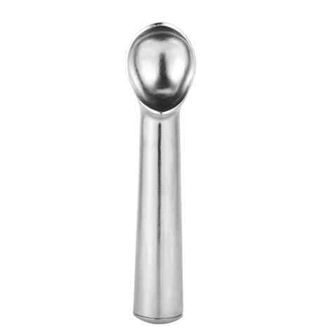Portable Metal NOn stick Anti feeze Ice Cream Scoop Spoon Kitchen Tool (Bright Silver)