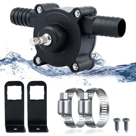 Portable Mini Perceuse Électrique Alimenté Pompe À Eau Moteurs Diesel Huile Liquide Eau Main Pompes De Transfert Auto-Amorçantes Vitesse De Pompage Rapide