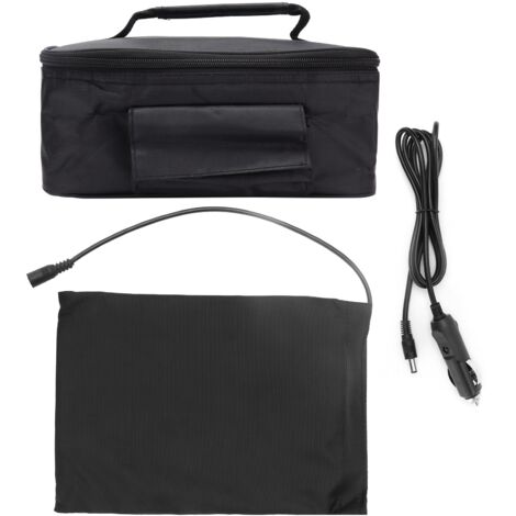Portable Mini voiture micro-ondes 12V four électrique chauffage rapide bote de pique-nique pour voyage Camping cuisine cuisson noir