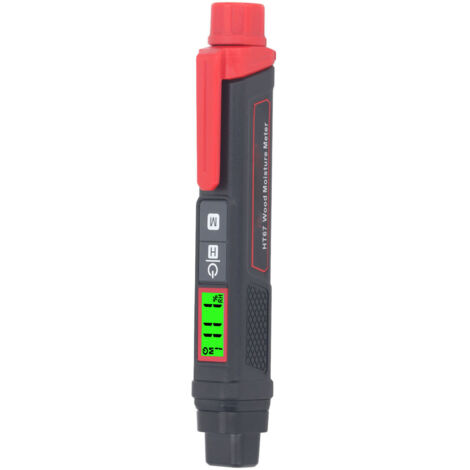 Portable Moisture Meter Pin Type LCD Screen Digital Moisture Tester for Wall and Wood Humidity Detection HT67