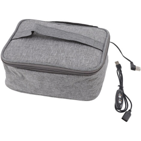 Portable Oven USB Heating Easy Cleaning Oxford Cloth Material Heated Lunch Box for Office Travel Gym