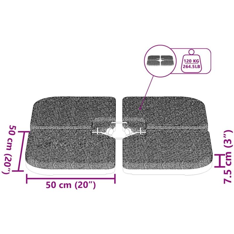 portable parasol base