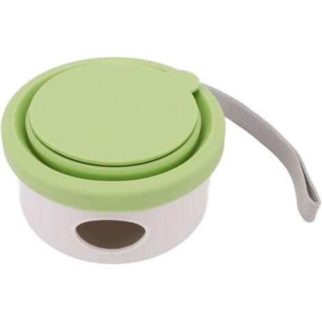 Portable Pet Silicone Bowl Foldable Multifunction Small Dog Water Bowl for Outdoors Travel Camping 150ml Green