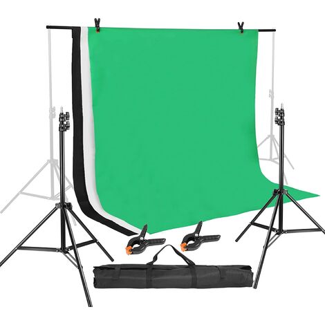 Portable Photo Studio Background Support Stand Kit Set, Adjustable Photography  Background Support System with  x