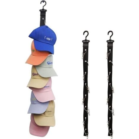 Portable Porte Casquette, Porte-Chapeaux de Baseball, Organisateur Casquette Mural, Support de Casquette pour Rangement Casquettes