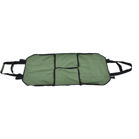 Portable Sac de Transport à Bois Lourd et Durable en Toile Oxford, pour Jardin et Extérieur, Vert Militaire