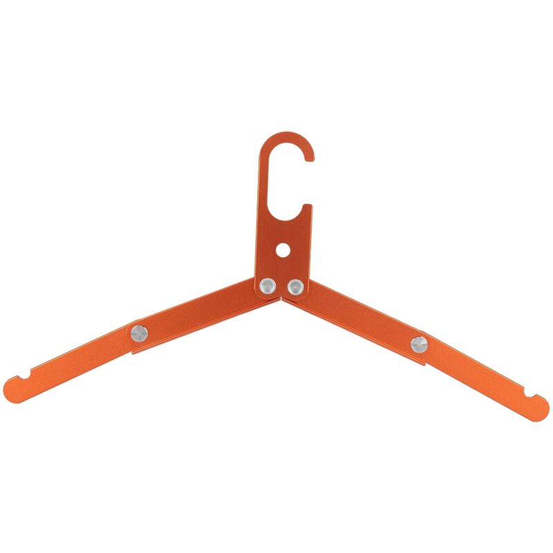 Portable Séchoir Extérieur Pliable en Alliage d'Aluminium, Support Multifonction Antidérapant (Orange)