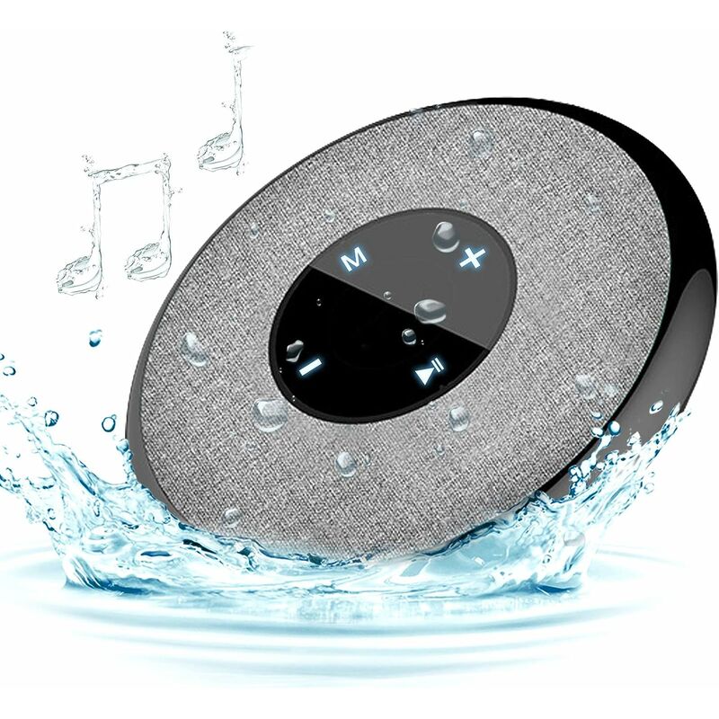 Portable Shower Bluetooth Speaker, IPX6 Waterproof Wireless Shower Speaker Waterproof Bluetooth Shower Radios tws Stereo for Pool, Bathroom, Swimming
