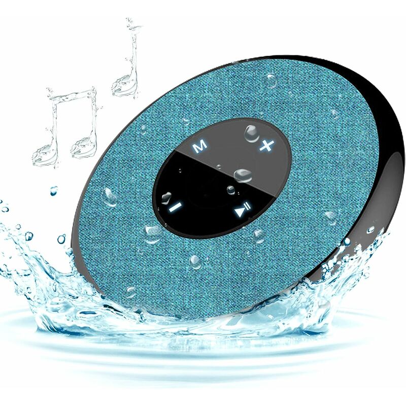 Portable Shower Bluetooth Speaker, IPX6 Waterproof Wireless Shower Speaker Waterproof Bluetooth Shower Radios TWS Stereo for Pool, Bathroom, Swimming