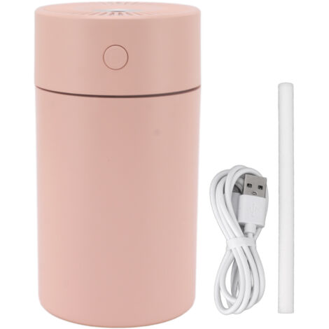 Portable Small Humidifier Silent USB Desktop Humidifier with Colorful Night Light for Car Home Office Bedroom Pink