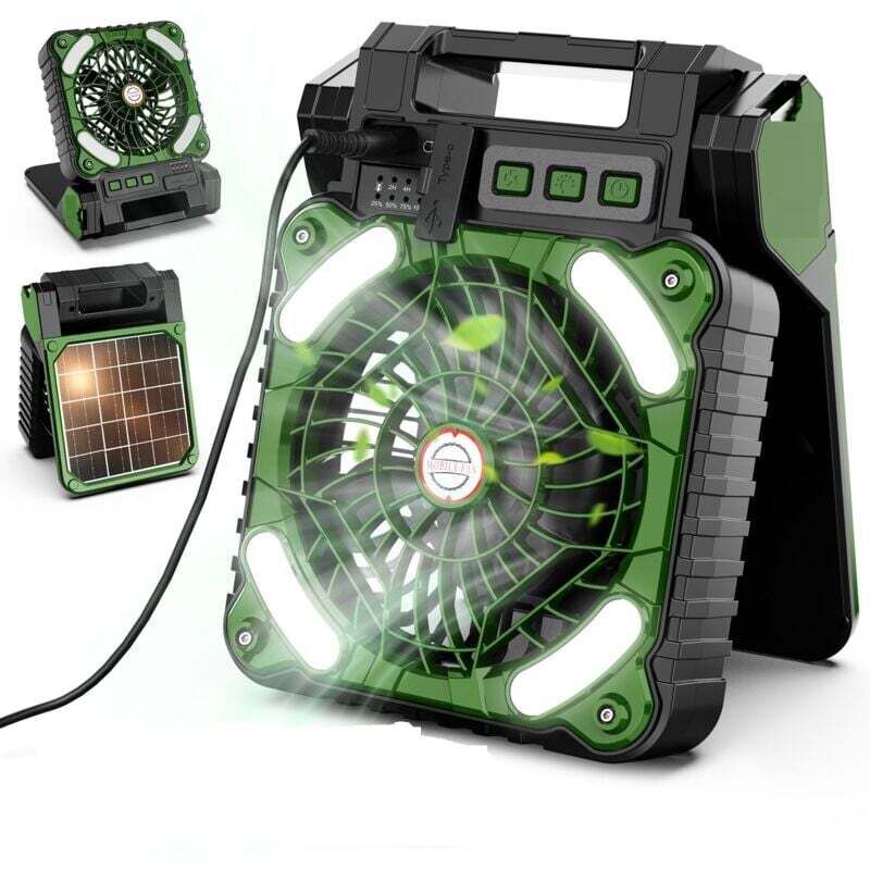 Image of Portable Solar Camping Fan with led&hellip;
