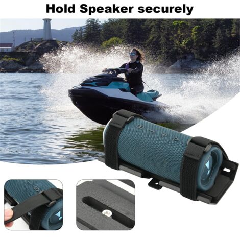 Portable Speaker Mount for Jet Ski/Snowmobile/Boat/, Bracket Metal Holder Charge 4