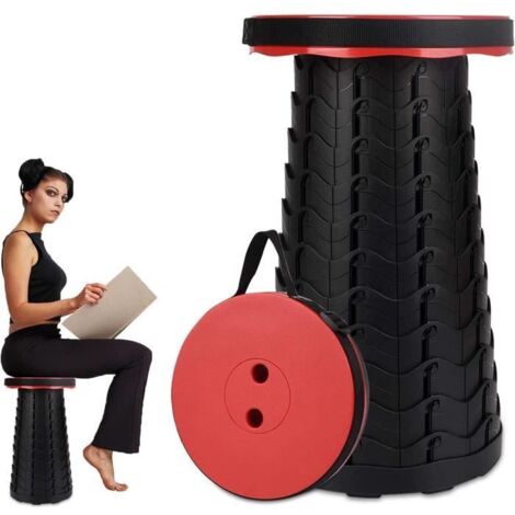 Portable Tabouret Télescopique, Tabouret Pliant Portable, Tabouret Retractable, Rétractable en Plastique Tabouret, pour Cuisi[K104]