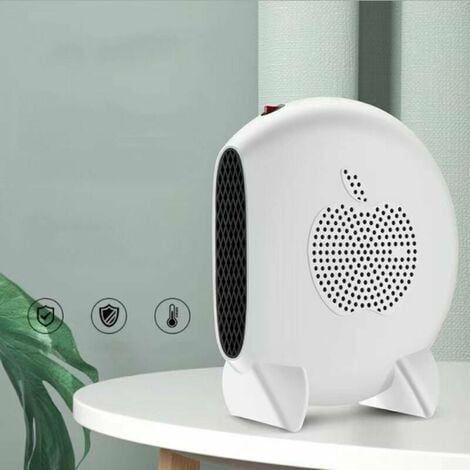 Portable USB space heater, mini office fan heater, small personal bedroom electric heater